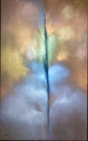 Solitary Tree with Metallic Blue Sky