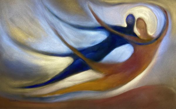 Without a Struggle-- Blue and Ochre