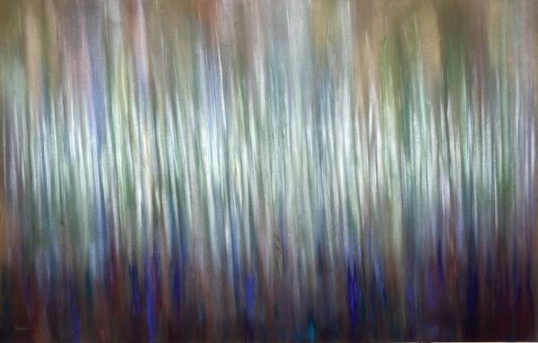 The Spaces Between Trees in Blues and Greens