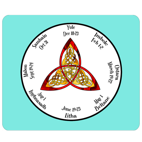Wicca Calendar Mousepad