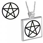 Back Pentagram Pendant with Chain
