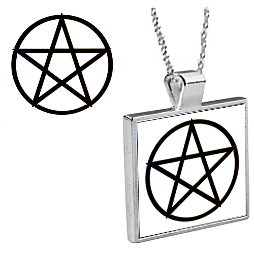 Back Pentagram Pendant with Chain picture