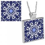 Blue Delft Pendant with Chain