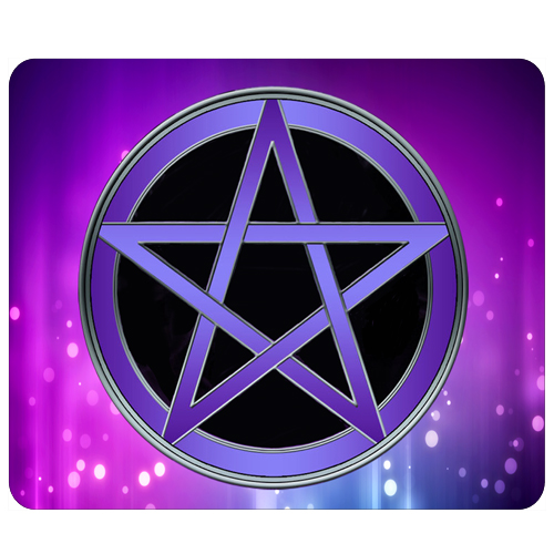 Purple Pentagram Mousepad