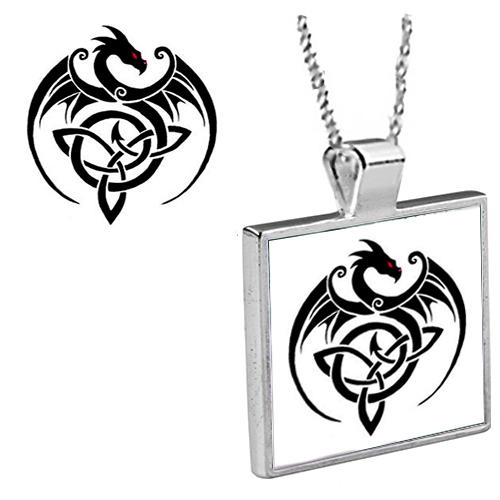 Dragon Tattoo Pendant with Chain picture