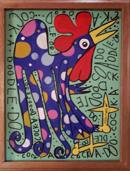 Polka dotted Party Bird