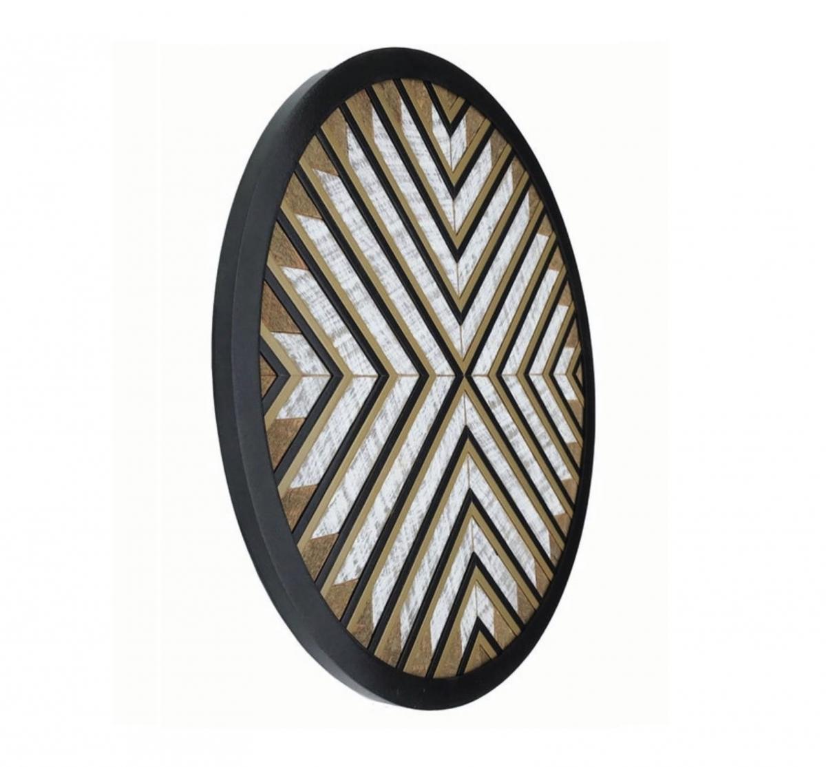 Large Wooden Mosiac Wall Art picture