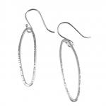 Sterling Silver Elliptical Earrings