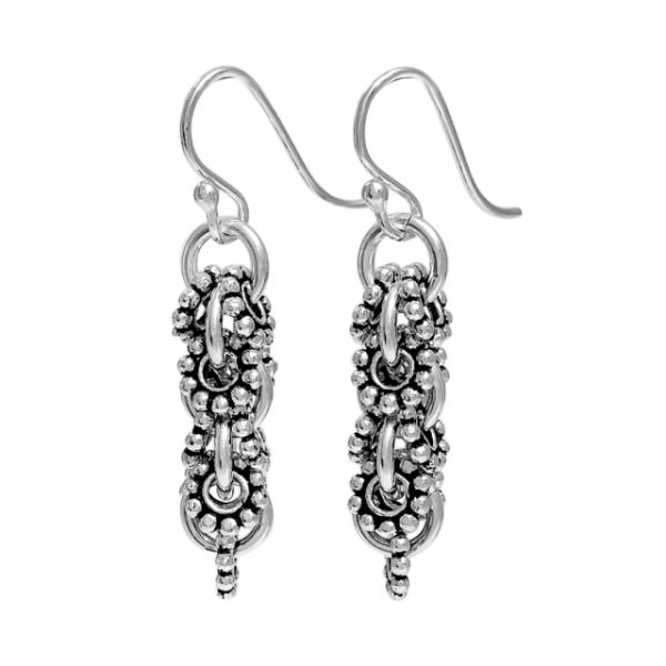 Stering Silver Daisy Drop Earrings picture