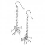 Sterling Silver Jacks Earrings