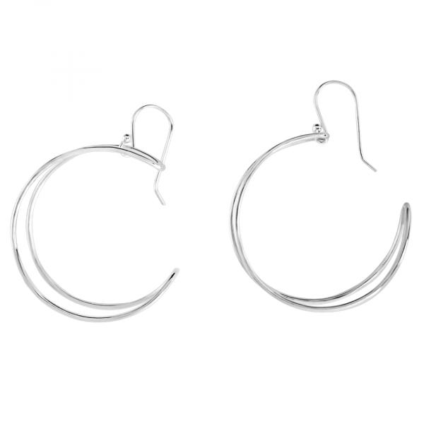 Sterling Silver Moon Earrings