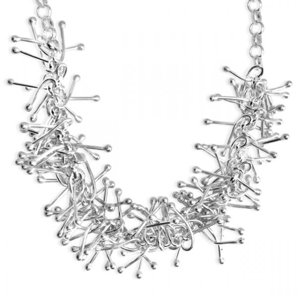 Sterling Silver Jacks Necklace