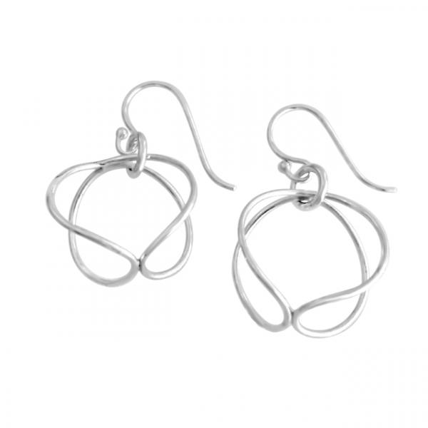 Sterling Silver Fortune Cookie Earrings picture
