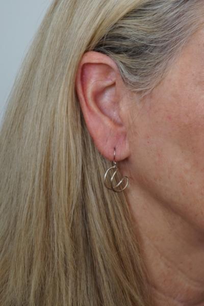 Sterling Silver Moon Earrings picture
