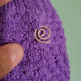 Handmade Silver Stitch Holder for Knitting picture