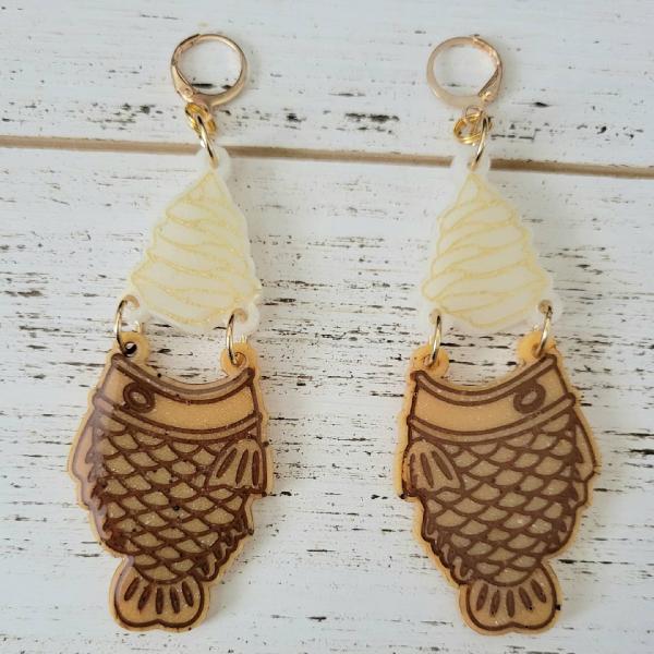 Taiyaki Icecream Earrings picture