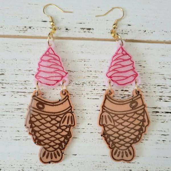 Taiyaki Icecream Earrings picture