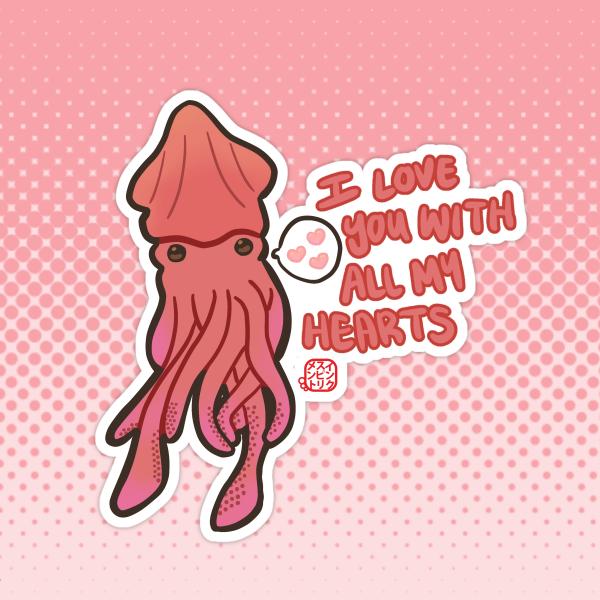 Squid Heart Love picture