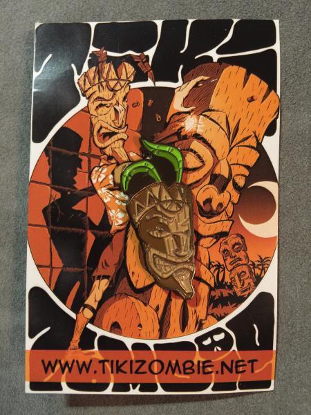 Tiki Zombie Pin picture