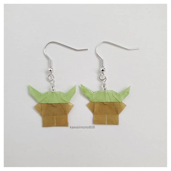 Origami Grogu (Baby Yoda) Earrings