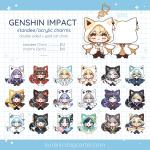 Genshin Impact Acrylic Charms