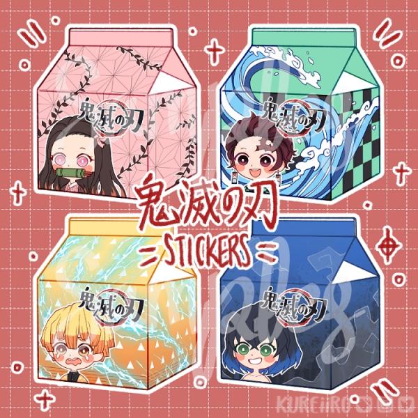 KnY Milk Carton Stickers