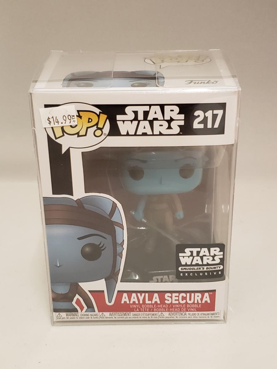 Funko POP Star Wars Aayla Secura #217 Smuggler's Bounty Exclusive w/ Clear Case 