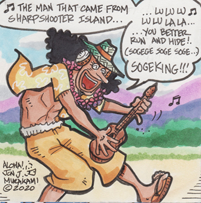 Usopp from One Piece in Hawaii