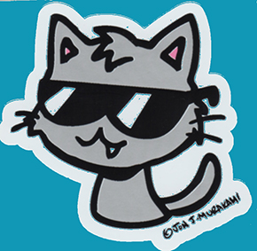 Cat - Silver Cool Kitty with Shades picture