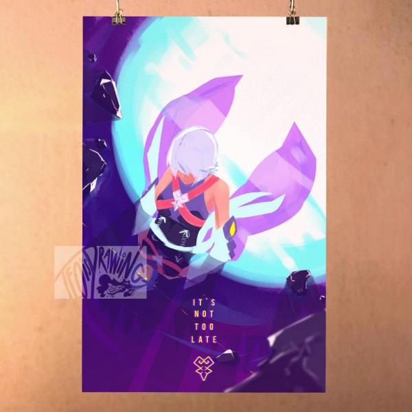 Aqua Realm of Darkness - Kingdom Hearts Print Poster