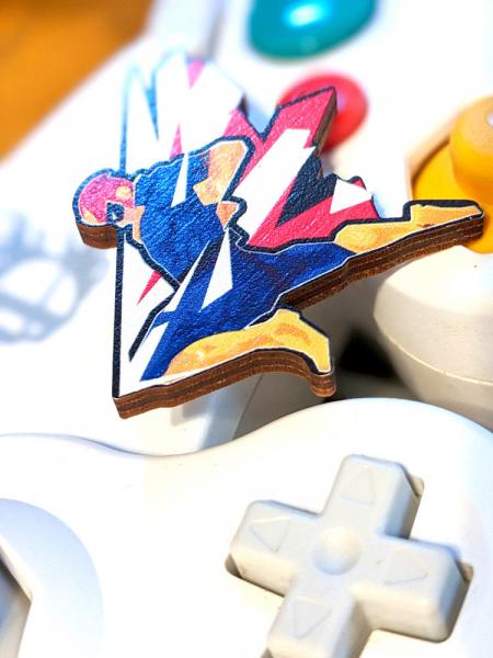 Captain Falcon Wooden Pin - Super Smash Bros picture