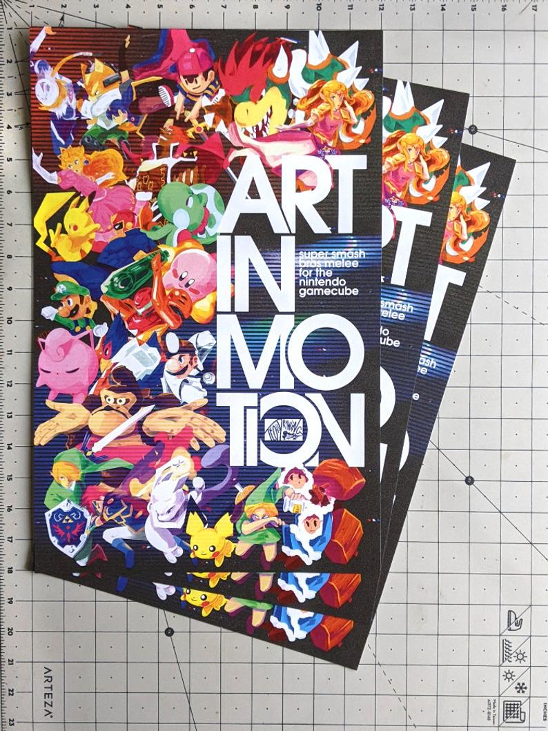 Super Smash Bros Melee 20th Anniversary - Art In Motion Poster Print picture