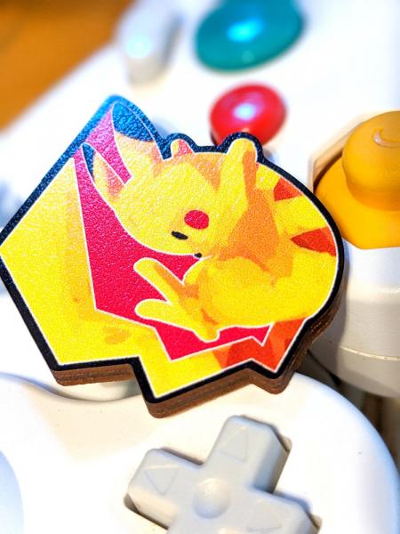 Pikachu Wooden Pin - Super Smash Bros picture