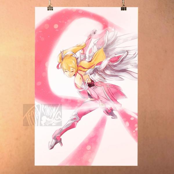 Pink Mercy - Overwatch Print Poster