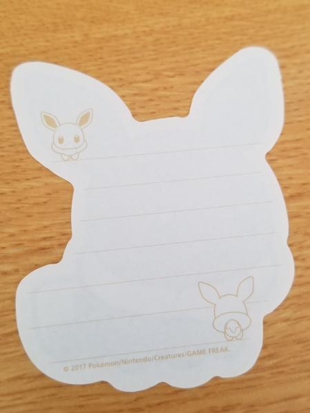 Pokemon Eevee small paper sheets picture