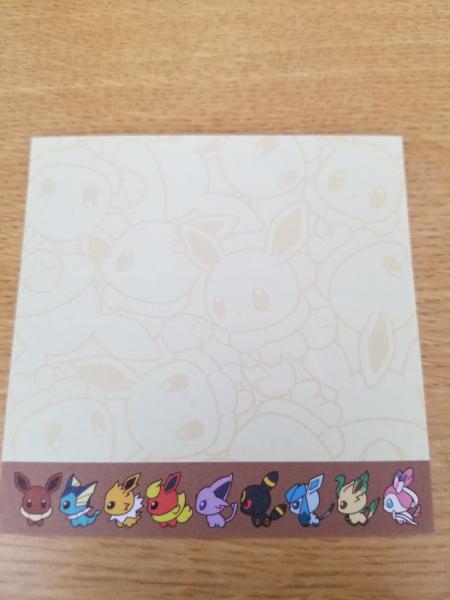 Pokemon Eevee Eeveelutions paper sheets picture