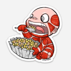 Attack on Tike sticker