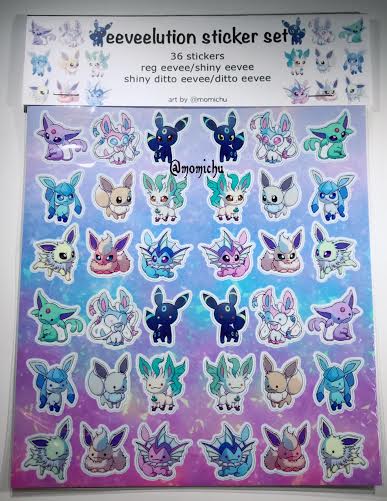 eeveelution 36 sticker set picture