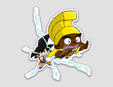 Goku-Kamehameha sticker picture