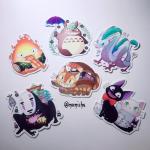 ghibli 6 stickers set