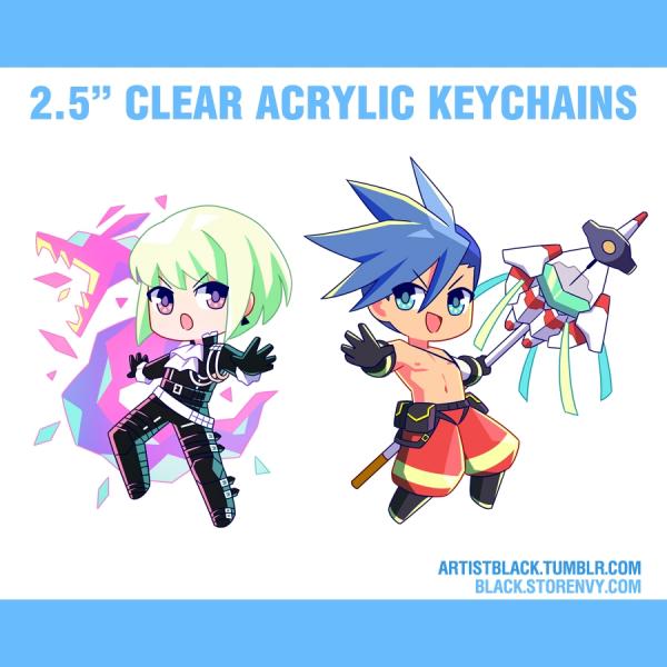 Promare Acrylic Keychains (BOTH) picture