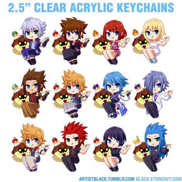 Kingdom Hearts Acrylic Keychains