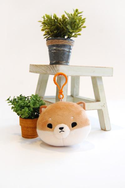 Round Shiba Keychain