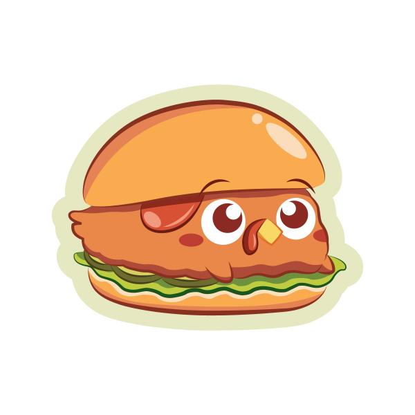 Chicken Sandwich Sticker picture