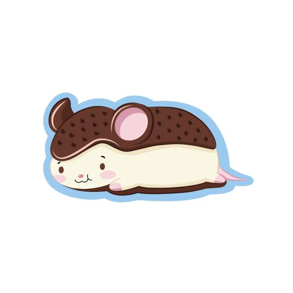 Mice Cream Sandwich Sticker picture