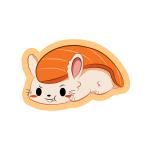 Salmon Bunnigiri Sticker