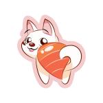 Salmon Sushiba Inu Sticker