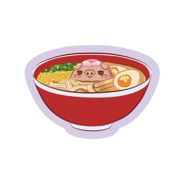 Miso Pork Ramen Sticker picture