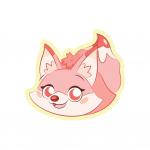 Sakura Kekitsune Roll Sticker