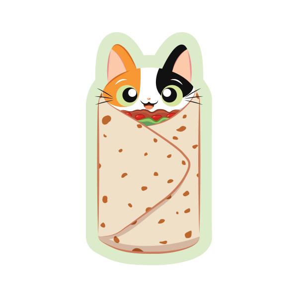 Purrito Sticker picture